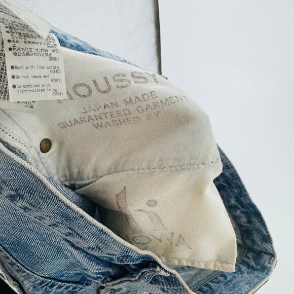 Moussy Vintage Distressed Ripped Skinny Jeans 100% Cotton Size 26 Light Wash - Picture 8 of 9